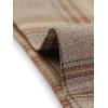 imageAllegra K Womens Plaid Pants Elastic Waist Casual Work Office Long TrousersLight Brown Beige