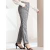 imageAllegra K Womens Plaid Pants Elastic Waist Casual Work Office Long TrousersLight Gray Blue