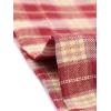 imageAllegra K Womens Plaid Pants Elastic Waist Casual Work Office Long TrousersRed Beige
