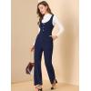 imageAllegra K Womens High Waist Casual Wide Leg Pants Overalls JumpsuitNavy Blue