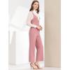 imageAllegra K Womens High Waist Casual Wide Leg Pants Overalls JumpsuitPink