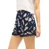 imageAllegra K Womens Summer Shorts Floral Printed Lace Trim Elastic Waist Beach ShortsBluefeather