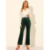 imageAllegra K Womens Velvet Wide Leg Retro Shiny Glitter Overalls Jumpsuits PantsGreen