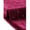 imageAllegra K Womens Velvet Wide Leg Retro Shiny Glitter Overalls Jumpsuits PantsRed