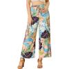 imageAllegra K Womens Floral Palazzo Elastic Waist Casual Wide Leg Tropical Beach PantsPink