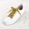 imageAllegra K Glitter Shiny Metallic Sparkling Shimmery Flat Sneakers Shoelace Shoe Laces StringsGold