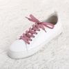 imageAllegra K Glitter Shiny Metallic Sparkling Shimmery Flat Sneakers Shoelace Shoe Laces StringsPink