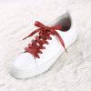 imageAllegra K Glitter Shiny Metallic Sparkling Shimmery Flat Sneakers Shoelace Shoe Laces StringsRed