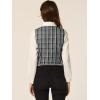 imageAllegra K Womens Steampunk Vest Suit Racerback Vintage Plaid WaistcoatBlack