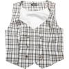 imageAllegra K Womens Steampunk Vest Suit Racerback Vintage Plaid WaistcoatWhite