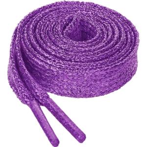 imageAllegra K Glitter Shiny Metallic Sparkling Shimmery Flat Sneakers Shoelace Shoe Laces StringsDark Purple