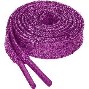 imageAllegra K Glitter Shiny Metallic Sparkling Shimmery Flat Sneakers Shoelace Shoe Laces StringsFuchsia