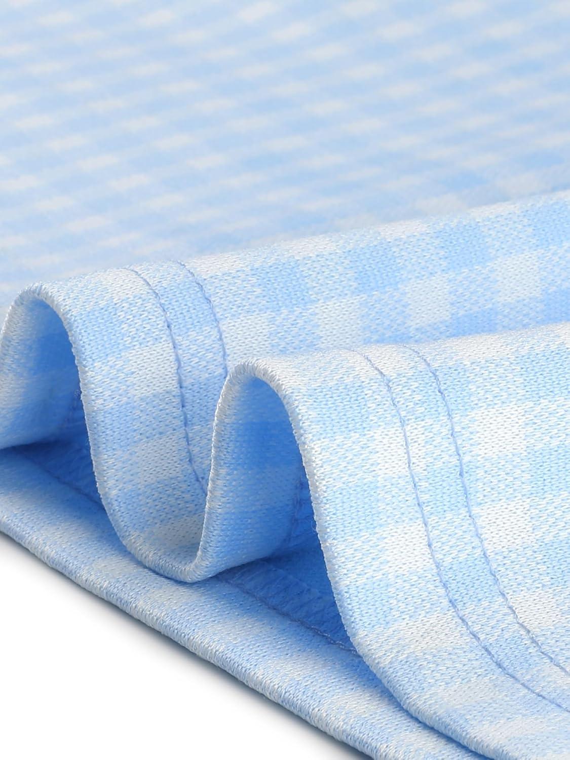 imageAllegra K Work Dresses for Womens Short Sleeve Vintage Houndstooth Plaid 2024 Formal Sheath DressLight Blue