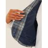 imageAllegra K Plaid Vest for Womens Single Breasted Sleeveless Racerback Vintage WaistcoatGrey Blue