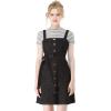 imageAllegra K Womens Classic Overall Dresses Adjustable Strap Pinafore Denim Jean DressBlack