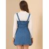 imageAllegra K Womens Classic Overall Dresses Adjustable Strap Pinafore Denim Jean DressBlue