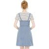 imageAllegra K Womens Classic Overall Dresses Adjustable Strap Pinafore Denim Jean DressLight Blue