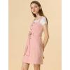 imageAllegra K Womens Classic Overall Dresses Adjustable Strap Pinafore Denim Jean DressPink