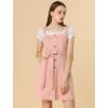 imageAllegra K Womens Classic Overall Dresses Adjustable Strap Pinafore Denim Jean DressPink