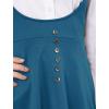 imageAllegra K Womens Halloween Button Decor Flared Hem Above Knee Dress Suspender SkirtAegean Blue