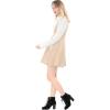 imageAllegra K Womens Halloween Button Decor Flared Hem Above Knee Dress Suspender SkirtBeige