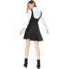imageAllegra K Womens Halloween Button Decor Flared Hem Above Knee Dress Suspender SkirtBlack