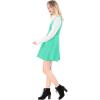 imageAllegra K Womens Halloween Button Decor Flared Hem Above Knee Dress Suspender SkirtLight Green