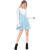 imageAllegra K Womens Halloween Button Decor Flared Hem Above Knee Dress Suspender SkirtSky Blue