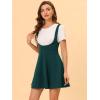imageAllegra K Womens Halloween Button Decor Flared Hem Above Knee Dress Suspender SkirtVintage Green