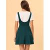 imageAllegra K Womens Halloween Button Decor Flared Hem Above Knee Dress Suspender SkirtVintage Green