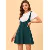 imageAllegra K Womens Halloween Button Decor Flared Hem Above Knee Dress Suspender SkirtVintage Green