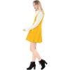 imageAllegra K Womens Halloween Button Decor Flared Hem Above Knee Dress Suspender SkirtYellow