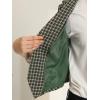 imageAllegra K Womens Plaid Waistcoat Notched Lapel Collar Single Breasted Vintage VestGreen