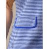 imageAllegra K Work Dresses for Womens Short Sleeve Vintage Houndstooth Plaid 2024 Formal Sheath DressBlue Houndstooth