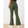 imageAllegra K Womens 70s Vintage Flare Jeans High Waist Stretch Christmas Denim Bell Bottoms JeansArmy Green