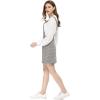 imageAllegra K Womens Adjustable Strap Above Knee Plaid Printed Overall Dress Suspender SkirtPinkgrey