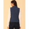 imageAllegra K Womens Buttoned Washed Denim Vest Jacket W Chest Flap PocketsBlue Texture