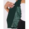 imageAllegra K Womens Waistcoat Halter Neck Vintage Sleeveless Button Down Dressy Suit Vest JacketDark Green