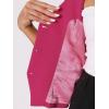 imageAllegra K Womens Waistcoat Halter Neck Vintage Sleeveless Button Down Dressy Suit Vest JacketHot Pink