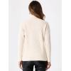 imageAllegra K Ribbed Sweater for Womens High Neck Long Sleeve Stretch Winter Knit Turtleneck TopBeige