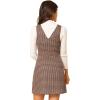 imageAllegra K Womens Overalls Suspenders Halloween V Neck Plaid Houndstooth Pinafore DressRed Black