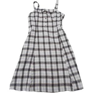 imageAllegra K Womens Christmas Plaid Dress Vintage Sleeveless Tie Waist ALine Pinafore Overall DressesBeige