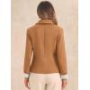 imageAllegra K Casual Blazer for Womens Lapel Collar Long Sleeve Cropped BlazerBrown