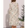 imageAllegra K Fall Floral Mock Neck Dress for Womens Ruffle Long Sleeve Flowy Chiffon ALine Midi DressesWhite