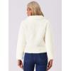 imageAllegra K Faux Fur Coats for Womens Fluffy Collar Cropped Winter Warm Outwear Casual JacketWhite