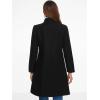 imageAllegra K Peacoat Coat for Womens Wrap Collar 2024 Winter Trench CoatBlack