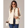 imageAllegra K Womens Fleece Vest Outerwear with Pockets Button Down Sleeveless 2024 Fall Winter Fashion Fuzzy VestApricot Brown