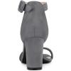 imageAllegra K Womens Open Toe High Chunky Heel Buckle Ankle Strap SandalsDeep Grey