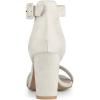 imageAllegra K Womens Open Toe High Chunky Heel Buckle Ankle Strap SandalsGrey