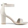 imageAllegra K Womens Open Toe High Chunky Heel Buckle Ankle Strap SandalsGrey